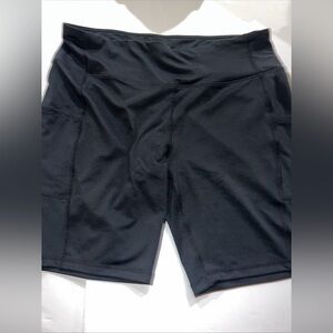 Baleaf Bike Shorts Black High Waist Pockets Athletic Workout Size 3XL New